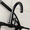 Aqua Vintage AE8150DKL 7-Inch Adjustable Wall Mount Clawfoot Tub Faucet, Matte Black AE8150DKL - alternate 6